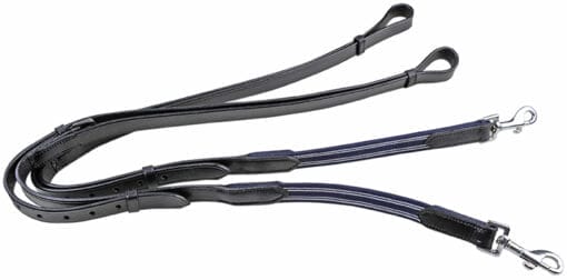 Leather  Side Reins With Elasticated Insert