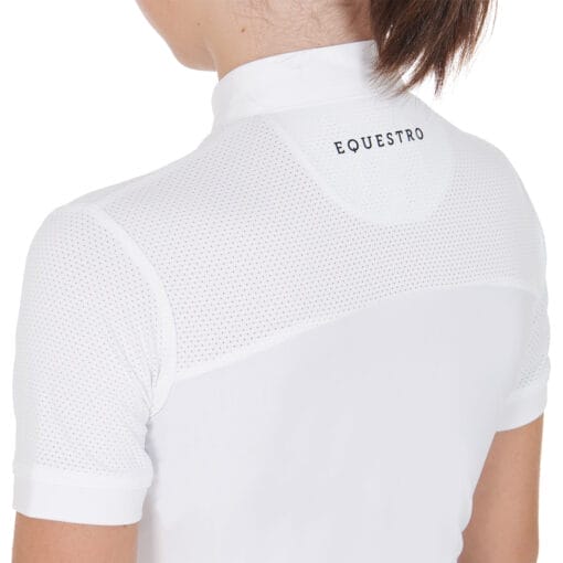 Girls' Slim Fit Competition Polo Shirt With Perforated Fabric - Bild 7