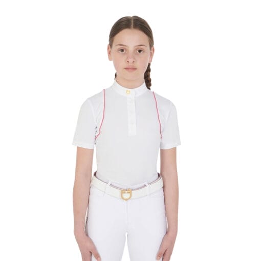 Girls' Slim Fit Competition Polo Shirt With Buttons - Bild 2