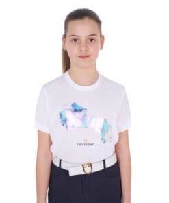 Girls' Slim Fit T-Shirt Jump Print