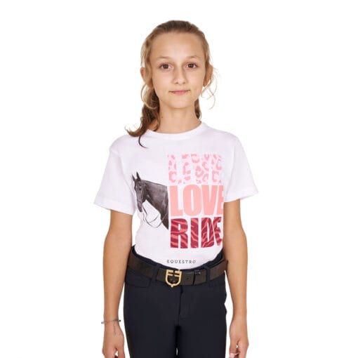 Girls' Live Love Ride Cotton T-Shirt