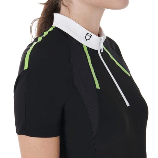 Women’S Short Sleeve Polo Shirt With Zip And Mesh - Bild 6