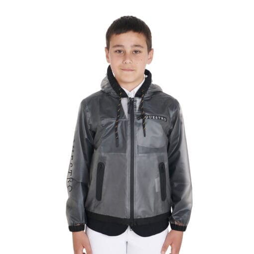 Children'S Raincoat With Hood And Windproof Zip